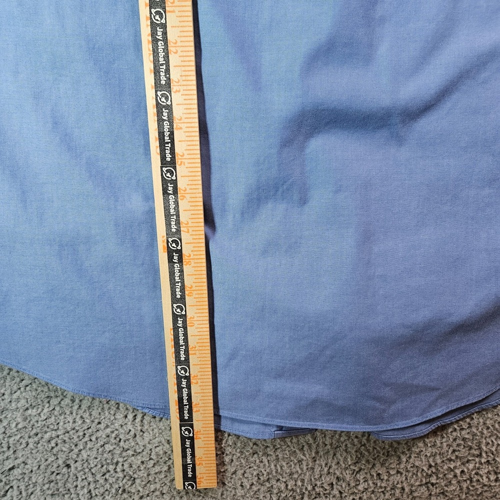 Brooks Brothers 346 Shirt Men‎ 18-4/5 Regular Fit Button Up Long Sleeve Blue - Picture 8 of 10